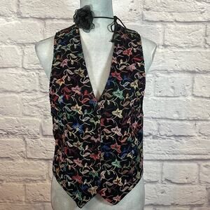 Vintage PC Sport velour embroidered vest